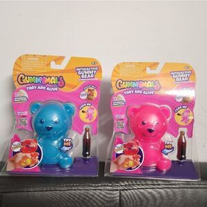 Lot of two Gummymals Interactive Super Squishy Gummy Bear Jiggly Pets Eolo